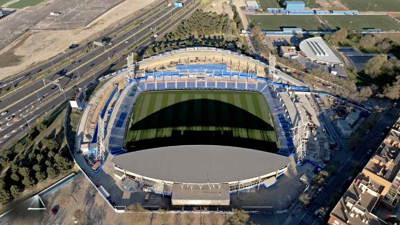 El Coliseum est&aacute; en obras desde el verano pasado, pero el Getafe supo compaginar los trabajos con los partidos.